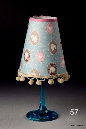 Sklenený svietnik s kreatívnym tienidlom - 57